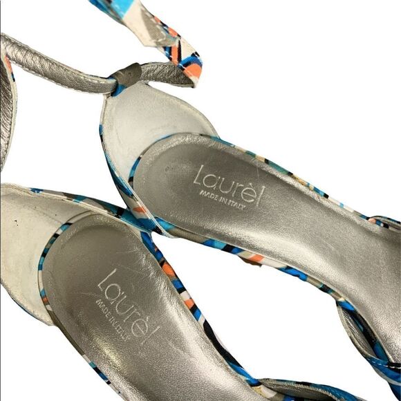 Escada Laurél Ankle Strap Bow Heels Summer - Picture 5 of 13